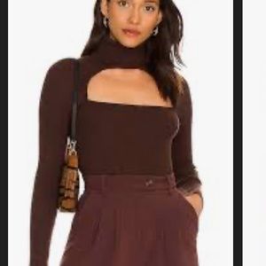 Camila Coelho Roscoe Sweater in Chocolate